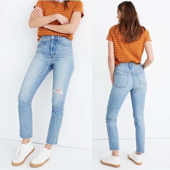 Madewell The Perfect Vintage Jeans Rosabelle Wash Comfort Stretch Edition Sz 24 - Picture 1 of 11
